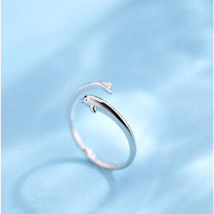 New Little Dolphin Ring – Trendy Adjustable Index Finger Ring